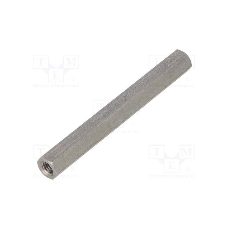 10 pcs x DREMEC - 148X70 - Screwed spacer sleeve, 70mm, Int.thread: M5, hexagonal