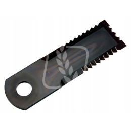 Toothed forage harvester knife 175x50x4 5mm fi20 1mm hf4444