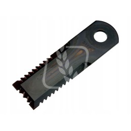 Toothed forage harvester knife 175x50x4 5mm fi20 1mm hf4444