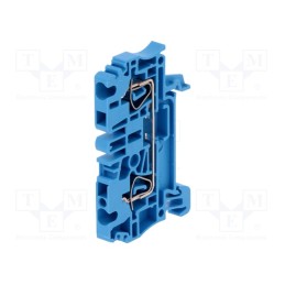 1 pcs x WEIDMu00dcLLER - 1608520000 ZDU 2.5 BL - Splice terminal: rail, 2.5mm2, ways: 1, terminals: 2, blue, wemid