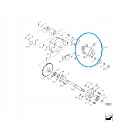 New Holland TC 84043540 electric motor