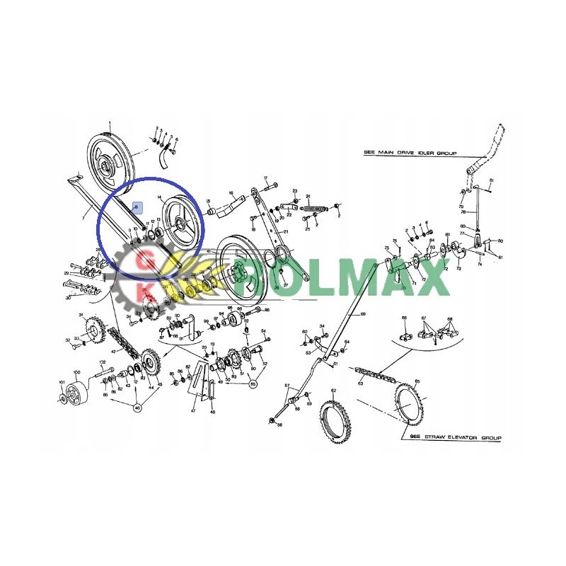 V-belt 80375977 new holland cnh