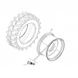 Rim 440 80r24 new holland t5 t6 84485189