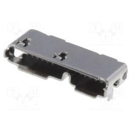 1 pcs x ADAM TECH - MCR-AB3-RA-SMT-15 - Socket, USB AB micro, SMT, horizontal, USB 3.0, gold-plated