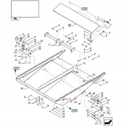 New Holland CX CR 84073389 shaker cover