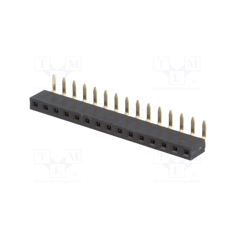 1 pcs x MPE GARRY - 904-1-015-0-NFX-XSO - Socket, pin strips, female, PIN: 15, angled 90°, 2.54mm, THT, 1x15