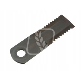 Toothed forage harvester knife 173x50x5mm fi20 5mm 87318316