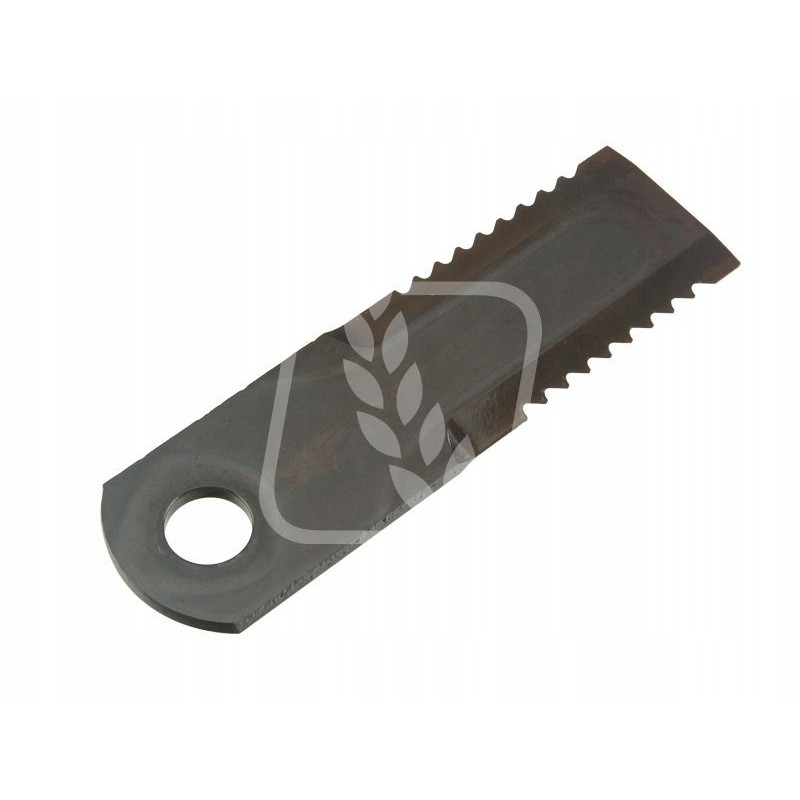 Toothed forage harvester knife 173x50x5mm fi20 5mm 87318316