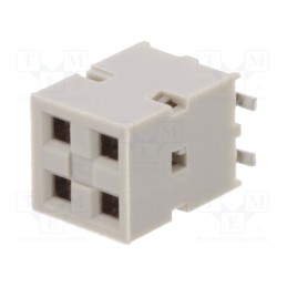 1 pcs x Amphenol Communications Solutions - 89898-302ALF - Socket, PCB to PCB, female, Dubox®, 2.54mm, PIN: 4, SMT, gold-plated