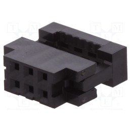 1 pcs x Amphenol Communications Solutions - 89361-106LF - Plug, IDC, female, PIN: 6, without strain relief, IDC, 1mm, Minitek