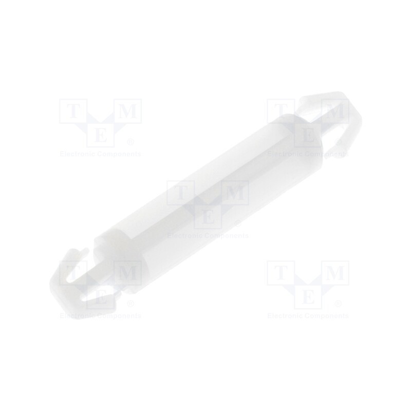 10 pcs x FIX&FASTEN - FIX-LCC-18 - PCB distance, polyamide, L: 18mm, latch/latch, natural, UL94V-2