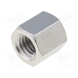 10 pcs x DREMEC - 118X08 - Screwed spacer sleeve, 8mm, Int.thread: M5, hexagonal, brass