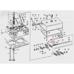 Valve rocker axle spring c 330 50001100