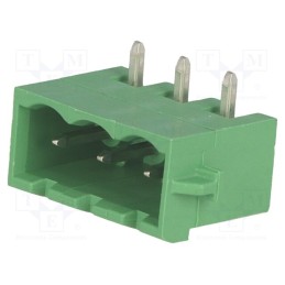 1 pcs x PHOENIX CONTACT - MSTBA 2,5/ 3-G-5,08-RN 1926028 - Pluggable terminal block, 5.08mm, ways: 3, angled 90°, socket