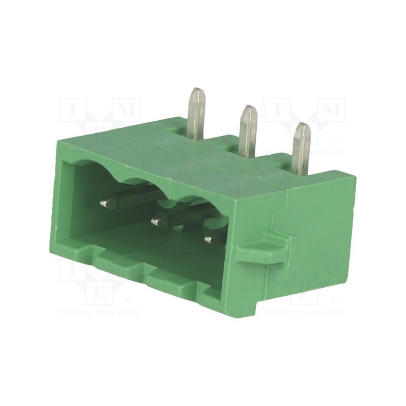 1 pcs x PHOENIX CONTACT - MSTBA 2,5/ 3-G-5,08-RN 1926028 - Pluggable terminal block, 5.08mm, ways: 3, angled 90°, socket