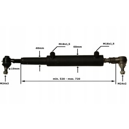 Power steering cylinder c 330 c 360 with joints set