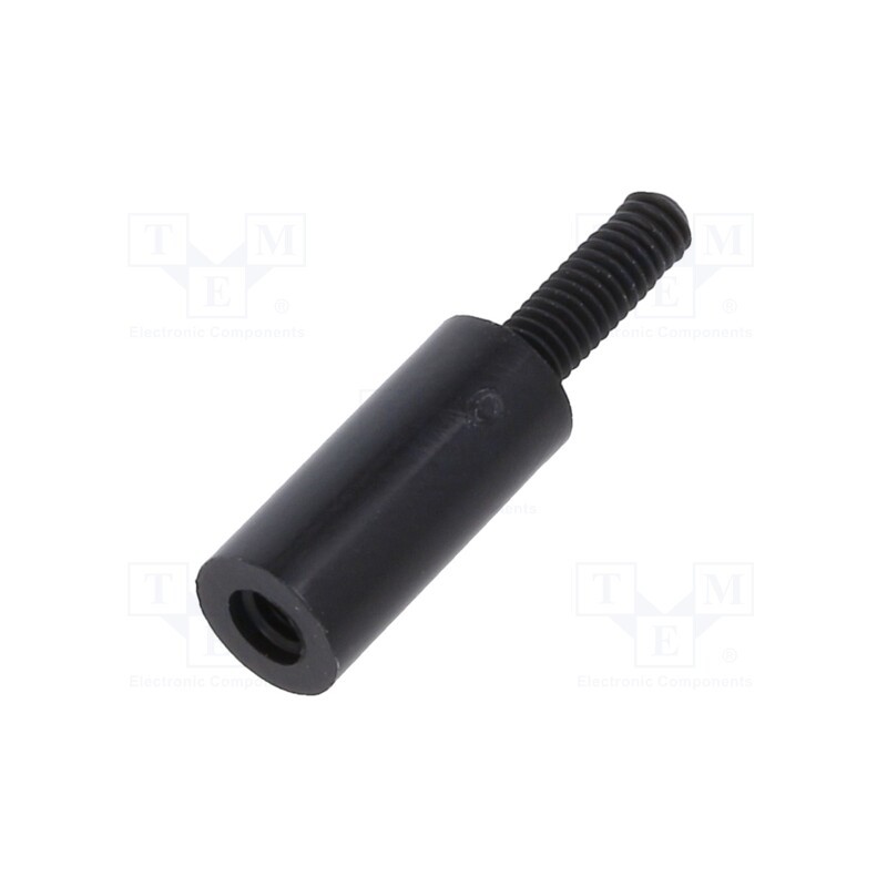 10 pcs x DREMEC - 282RDX11 - Screwed spacer sleeve, cylindrical, polyamide, M2,5, M2,5, 11mm