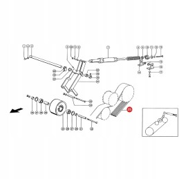 V-belt claas 352403 0 gates 1426293
