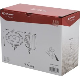 LED safety lamp blue 10w 250lm oval 10 80v point