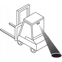 LED safety lamp blue 10w 250lm oval 10 80v point