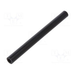 10 pcs x DREMEC - 181RDX45 - Spacer sleeve, cylindrical, polyamide, M2, L: 45mm, Øout: 4mm, black
