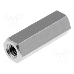 10 pcs x DREMEC - 113X15 - Screwed spacer sleeve, 15mm, Int.thread: M3, hexagonal, brass