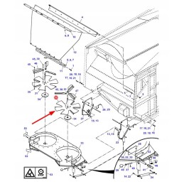 71397172 chaff spreader plate