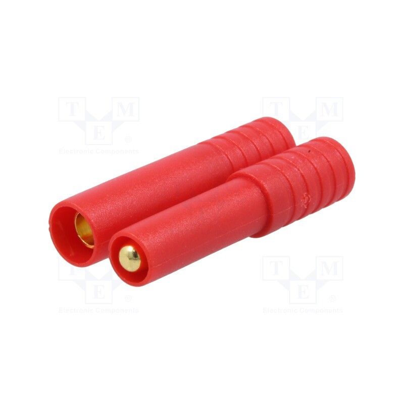 1 pcs x AMASS - AM1009L - Plug, DC supply, AM-1009L, male + female, PIN: 2, for cable, red