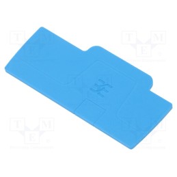 1 pcs x WEIDMu00dcLLER - 1521520000 AEP 3C 2.5 BL - End plate, blue, A series