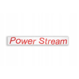 Powerstreamred sticker power stream 70 7x8 8