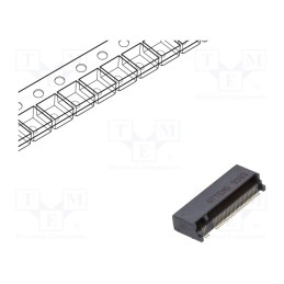 1 pcs x ATTEND - 123A-40A00 - Connector: M.2 (NGFF), horizontal, SMT, gold flash, PIN: 67, 0.5A