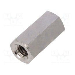 10 pcs x DREMEC - 119X20 - Screwed spacer sleeve, 20mm, Int.thread: M6, hexagonal, brass