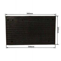 Mud cover C 360, rear rubber mudguard