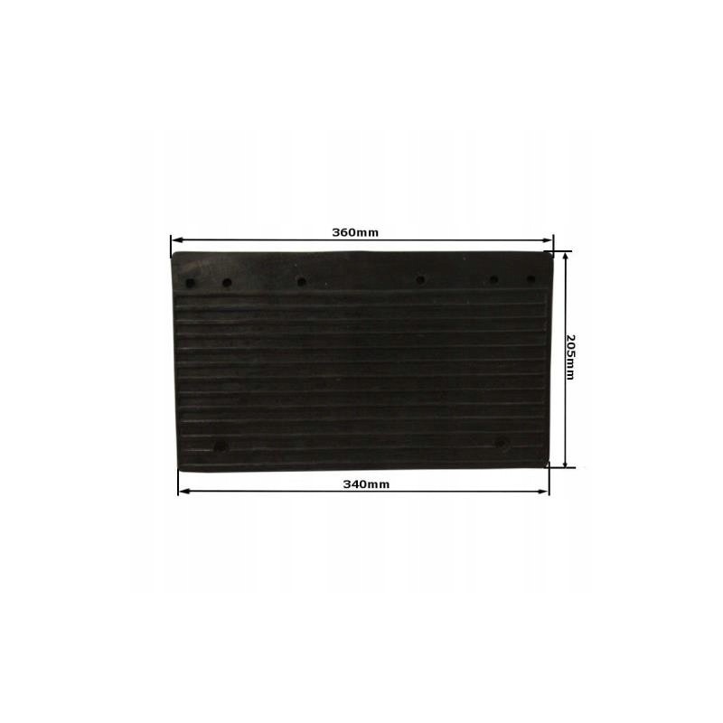 Mud cover C 360, rear rubber mudguard