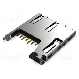 1 pcs x Global Connector Technology (GCT) - MEM2061-01-188-00-A - Connector: for cards, microSD, push-push, SMT, gold flash, PIN