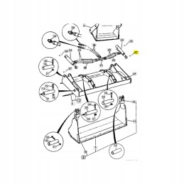 Bucket cylinder sleeve JCB 1207 0011 45x39x58