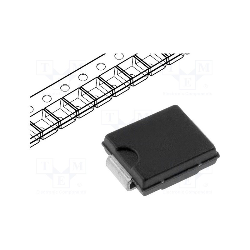 3 pcs x ONSEMI - MURS360T3G - Diode: rectifying, SMD, 600V, 3A, 75ns, SMC, Ufmax: 1.28V, Ifsm: 100A