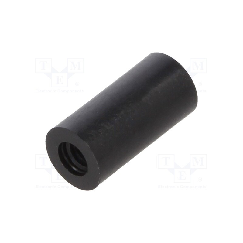 10 pcs x DREMEC - 182RDX10 - Spacer sleeve, cylindrical, polyamide, M2,5, L: 10mm, Øout: 5mm