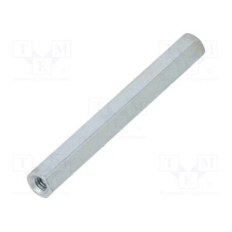 10 pcs x DREMEC - 1212X35 - Screwed spacer sleeve, 35mm, Int.thread: M2,5, hexagonal, steel