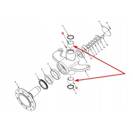 71354306 rear axle steering knuckle bushing