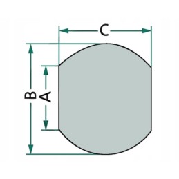 Ball with 37x64 mm lift arm