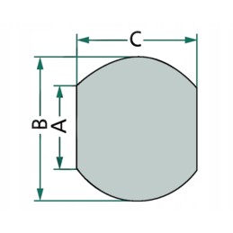 Ball with 37x64 mm lift arm