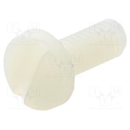 10 pcs x DREMEC - 8G204M4X10 - Screw, M4x10, 0.7, Head: cheese head, slotted, 1,3mm, polyamide