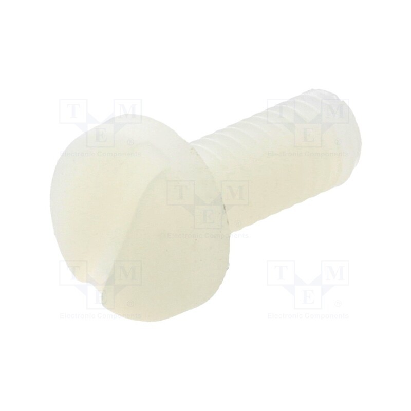 10 pcs x DREMEC - 8G204M4X10 - Screw, M4x10, 0.7, Head: cheese head, slotted, 1,3mm, polyamide