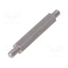 10 pcs x DREMEC - 448X40 - Screwed spacer sleeve, 40mm, Ext.thread: M5, hexagonal