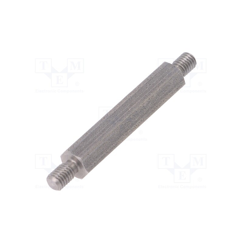 10 pcs x DREMEC - 448X40 - Screwed spacer sleeve, 40mm, Ext.thread: M5, hexagonal