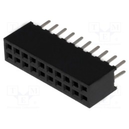 1 pcs x CONNFLY - DS1065-03-2*10S8BV - Socket, pin strips, female, PIN: 20, straight, 1.27mm, THT, 2x10