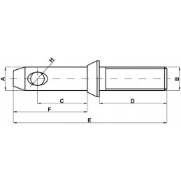 Lower link pin 22x127mm cat. 1 z422145kr