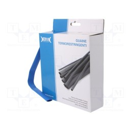 1 rol x BM GROUP - GBS127MBL - Heat shrink sleeve, glueless, 2: 1, 12.7mm, L: 6m, polyolefine