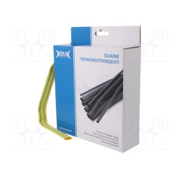 1 rol x BM GROUP - GBS127MGV - Heat shrink sleeve, glueless, 2: 1, 12.7mm, L: 6m, polyolefine